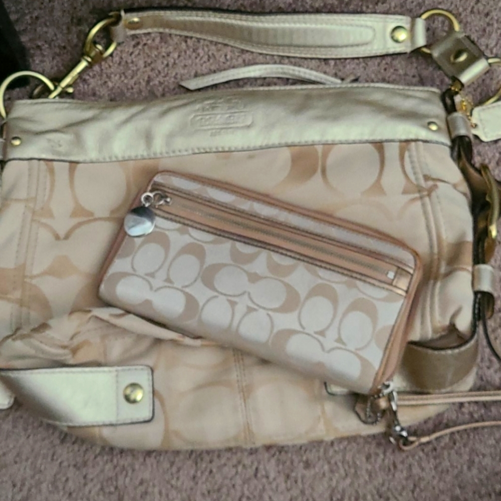 Coach handbag & wallet